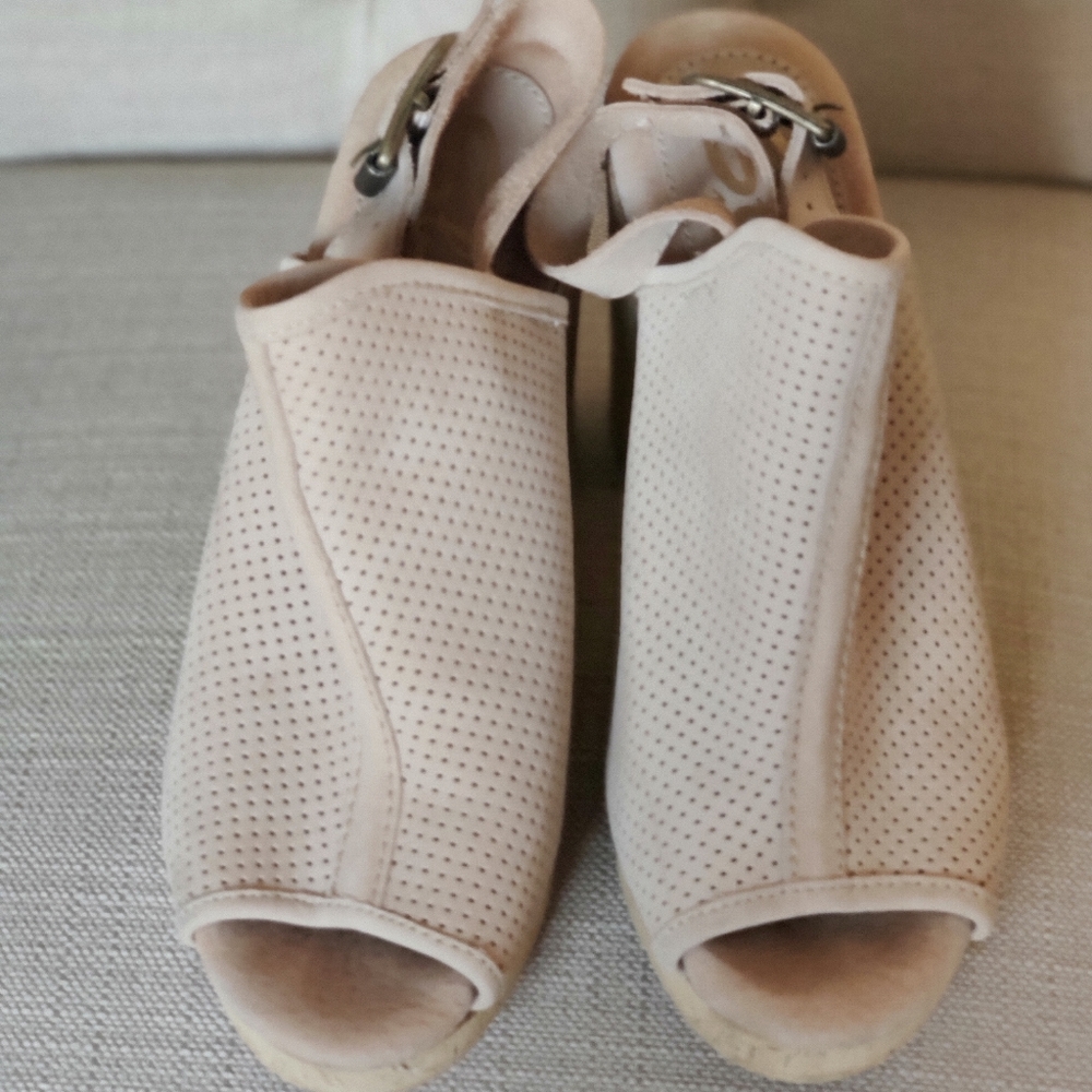 Ladies Sbicca Chunky Cork Heels - Picture 8 of 8